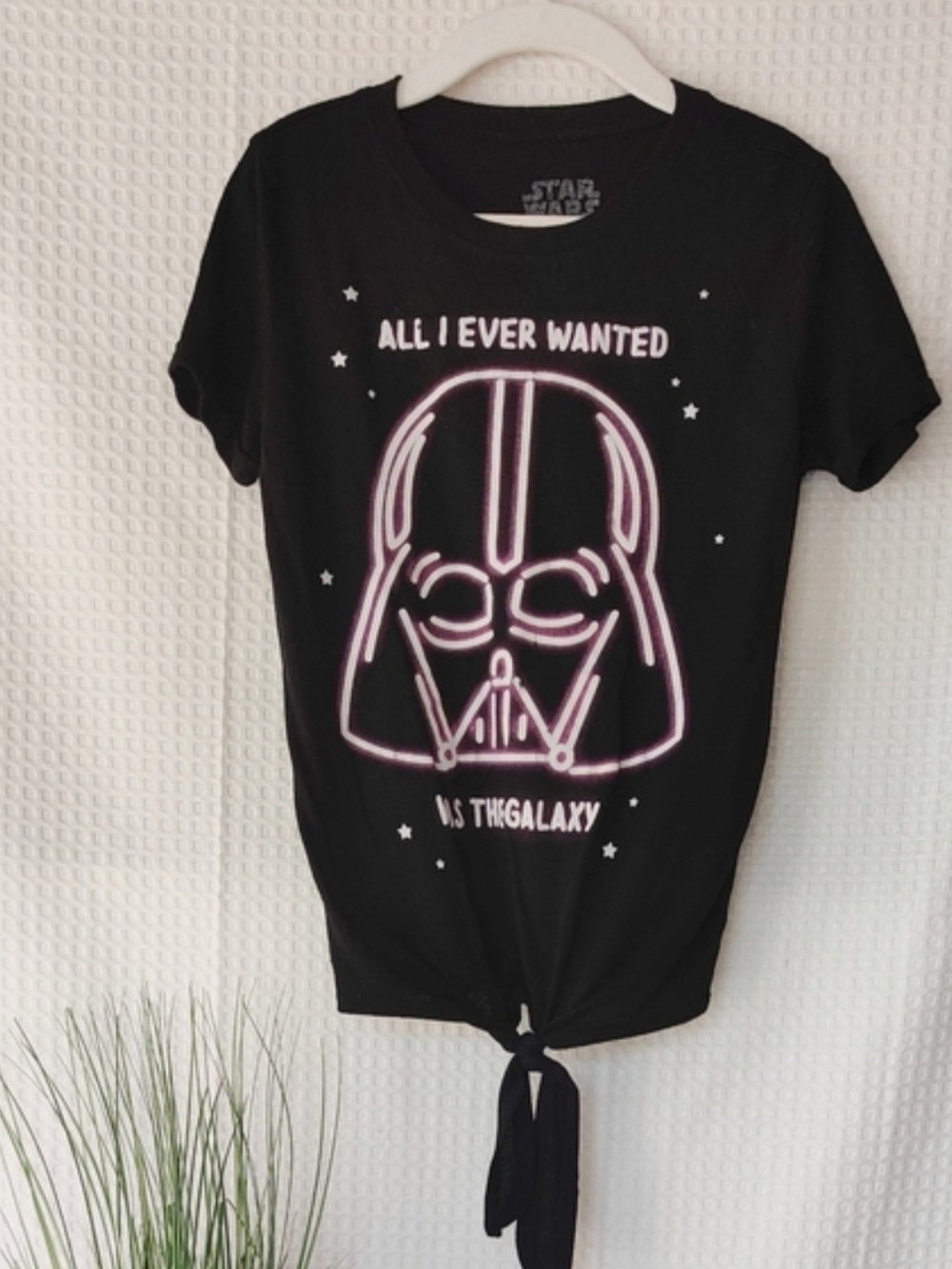 Star wars Girls Darth Vader Black Graphic Tee Size 6